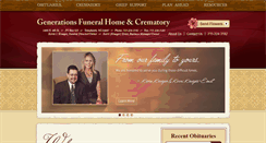 Desktop Screenshot of generationsfuneral.com